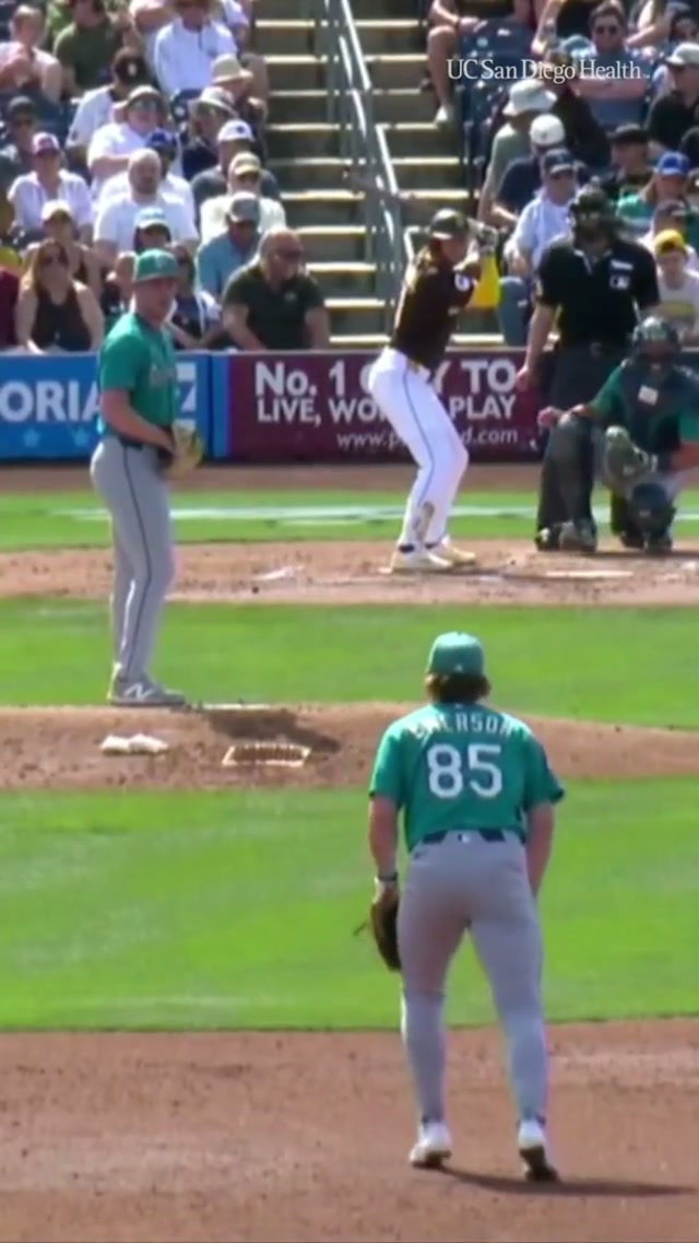 Moonshot for Merrill 💥 #Padres #HomeRun #SpringTraining #MLB #Baseball