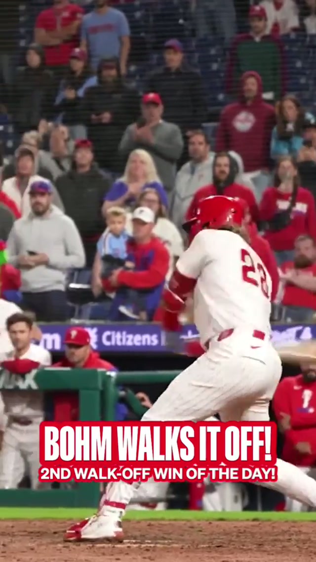 TWO GAMES. TWO WALK-OFFS. ONE GIANT SWEEP! #MLB #Phillies #AlecBohm 
