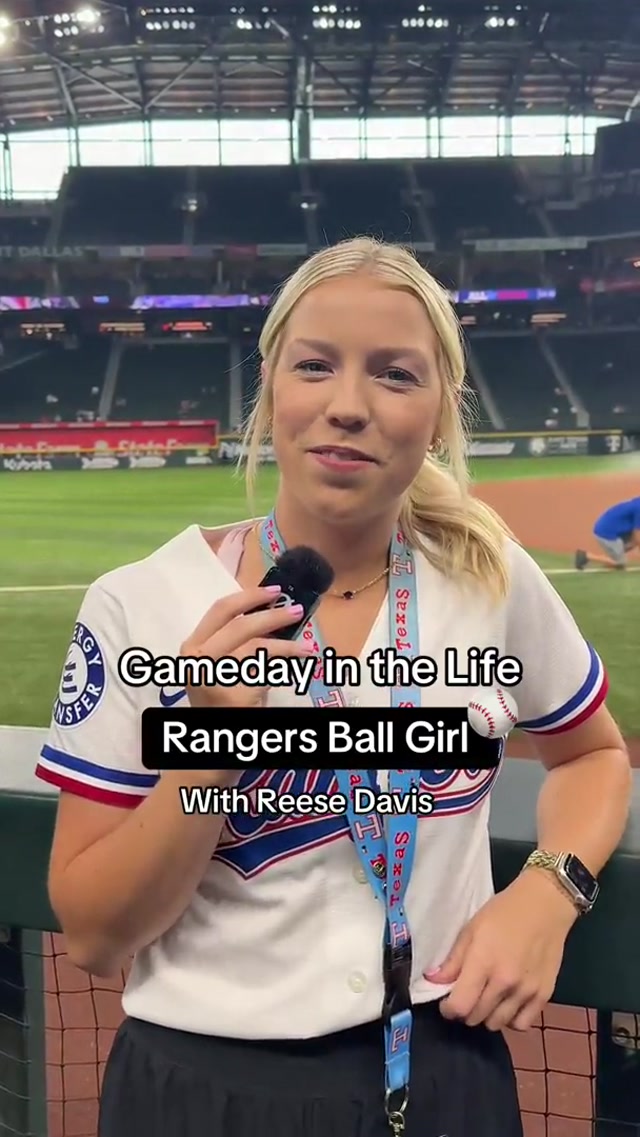 Go behind the scenes into the life of a Rangers ball girl! ⚾️ 