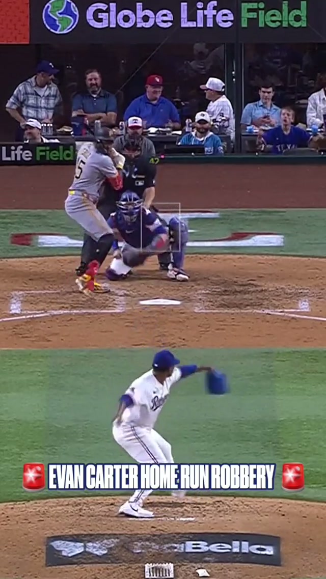 AIR CARTER! #TexasRangers #EvanCarter #AllForTX 