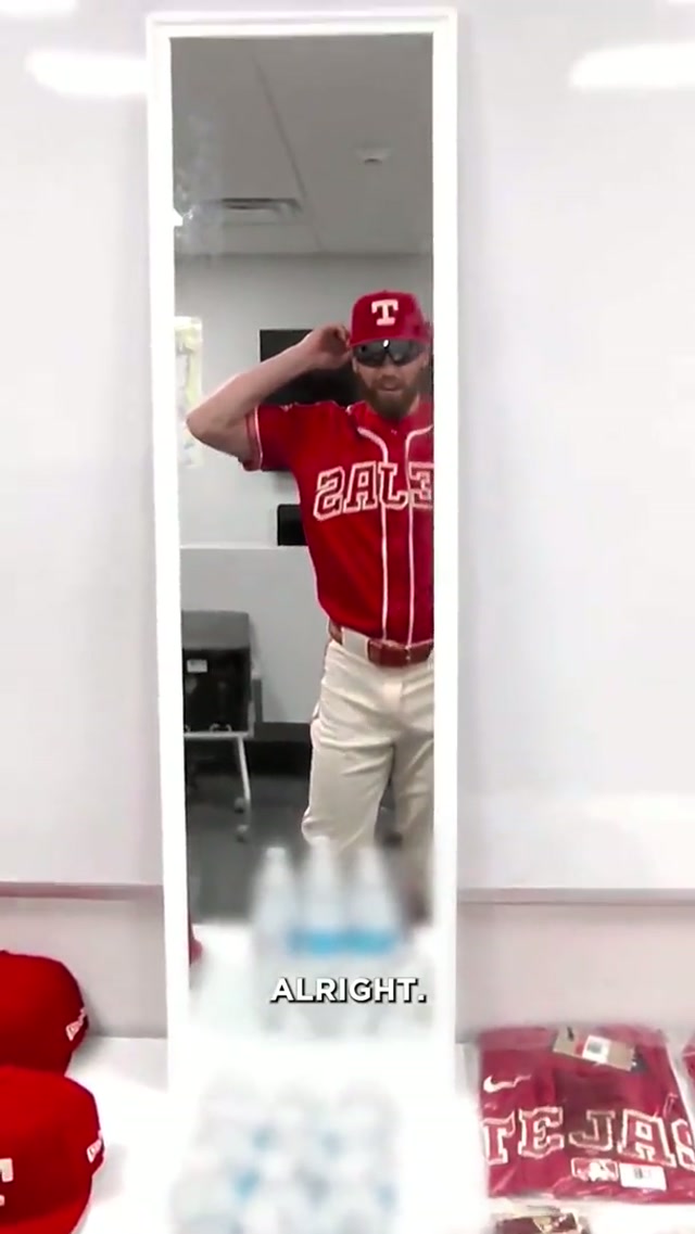POV: You put on the new City Connects for the first time #TexasRangers #MLB #BrandonNimmo 