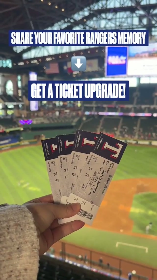 Upgrading seats just because we can! #TexasRangers 