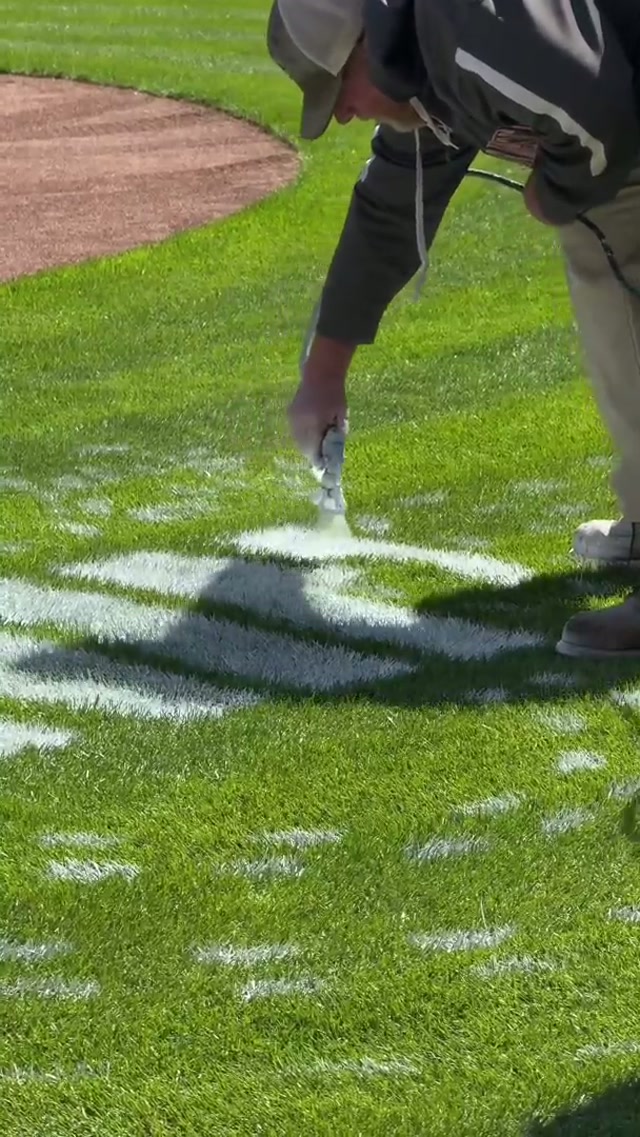 the finishing touches | #reds #baseball #OpeningDay 