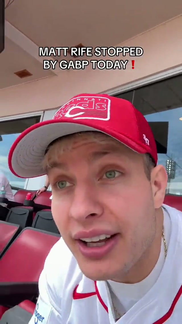 Nice to see ya, @Matt Rife! | #reds #baseball #mlb #mattrife 