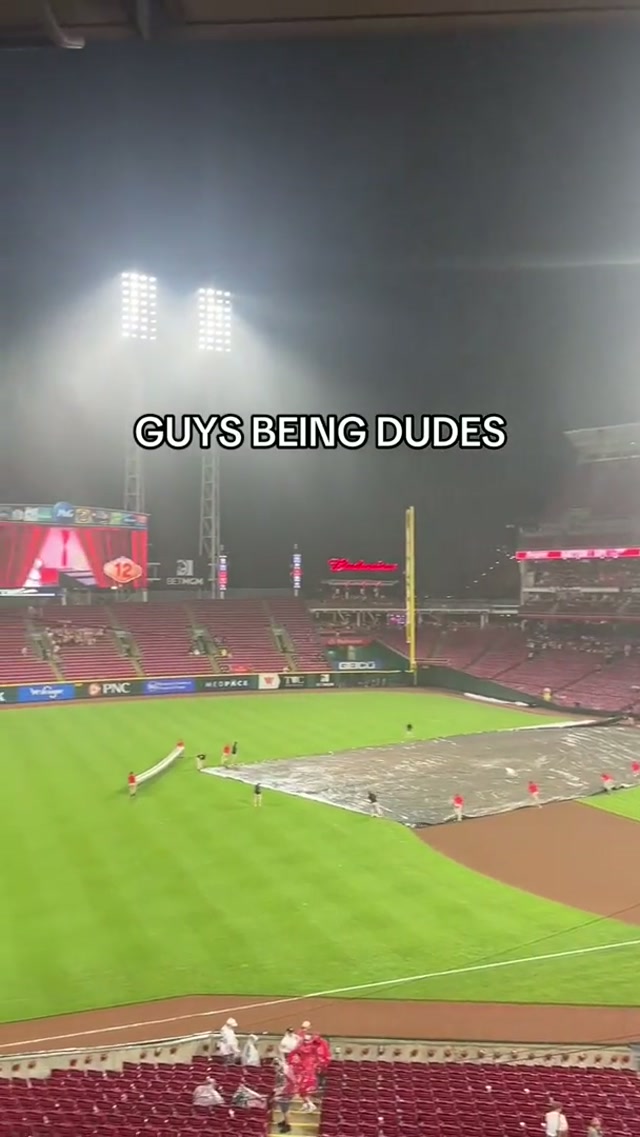 Staying busy during tonight’s rain delay | #mlb 