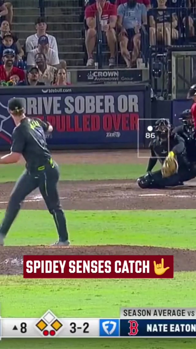 Peter Parker ❌ Garrett Crochet ✔️ #mlb #spiderman #catch #reaction 