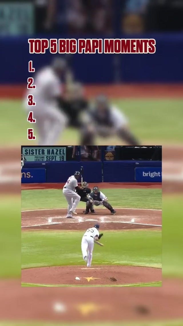 Hard to pick just 5 Big Papi moments tbh #mlb #davidortiz #redsox #ranking #clutch 