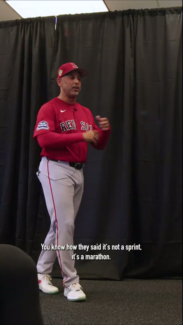 AC would know if it’s a marathon. #mlb #redsox #marathon #runtok 