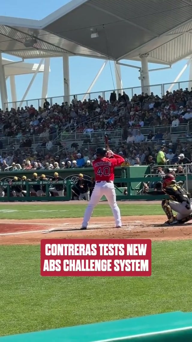 Curious how the new ABS challenge system works? #MLB #redsox #abs #springtraining #new 