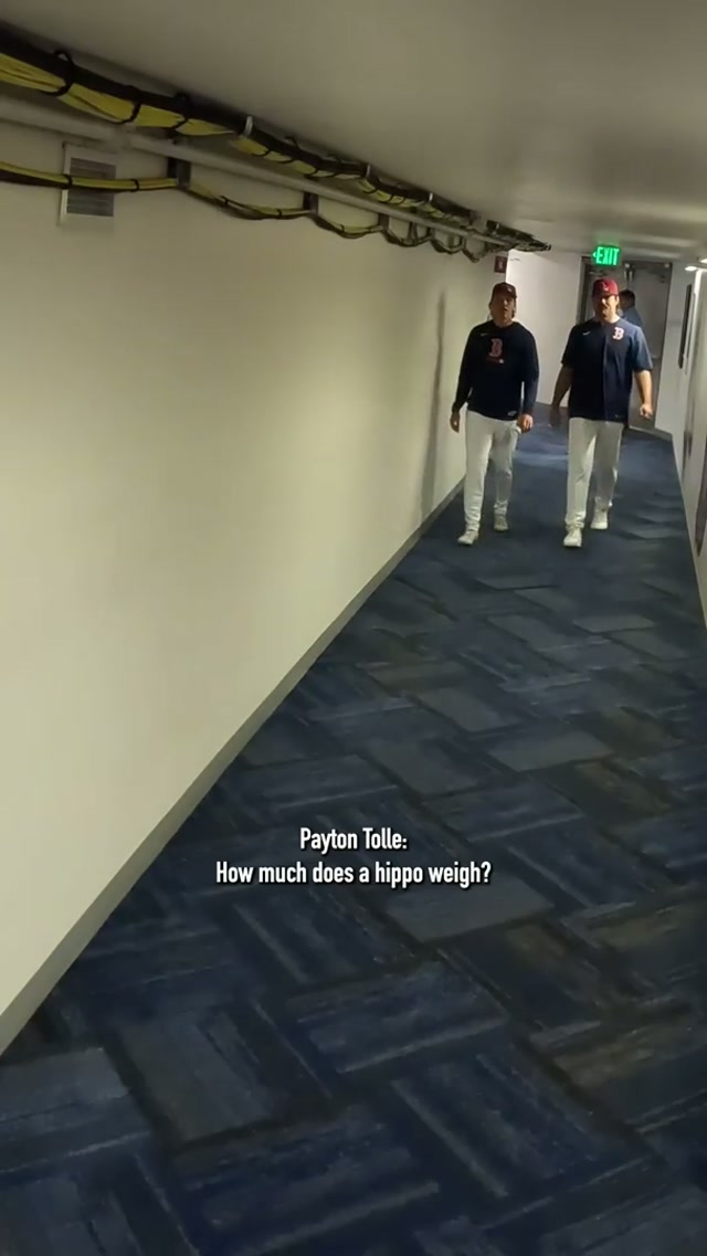 Turns out hippos weigh a lot. #mlb #redsox #hippo #qotd 