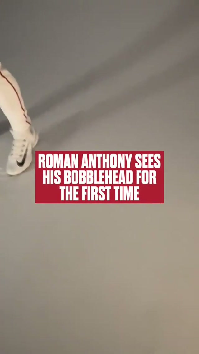 That’s one good looking bobblehead #mlb #redsox #romananthony #bobblehead #firstlook 