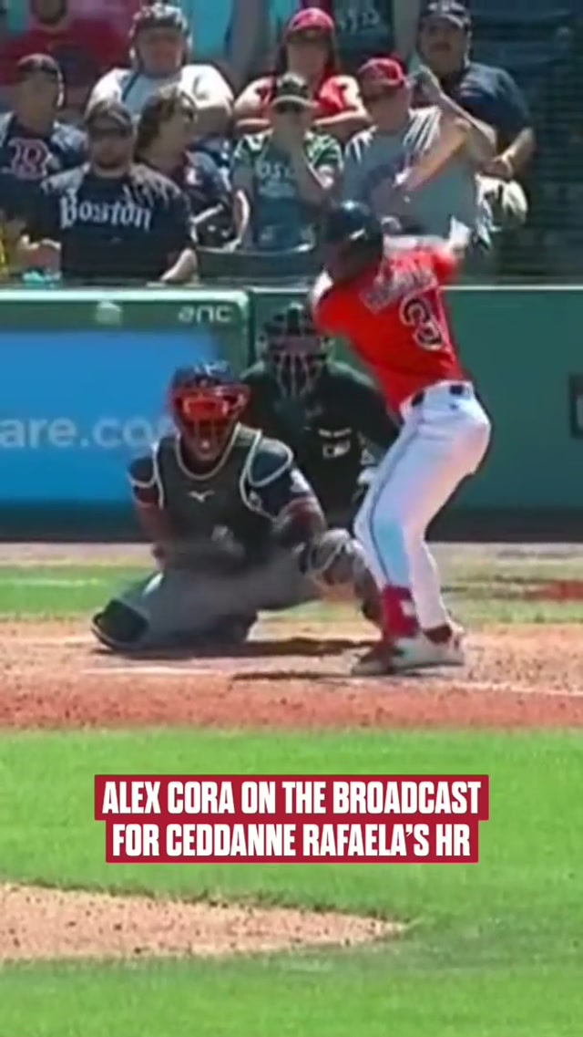 An animated AC on the call 🤣 #mlb #baseball #redsox #ceddannerafaela #homerun