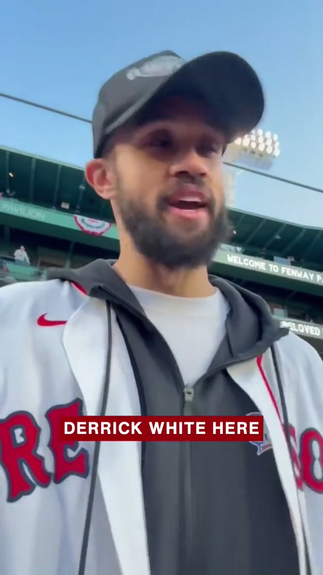 D-White back in the house ☘️ #celtics #nba #redsox #mlb #shoutout 