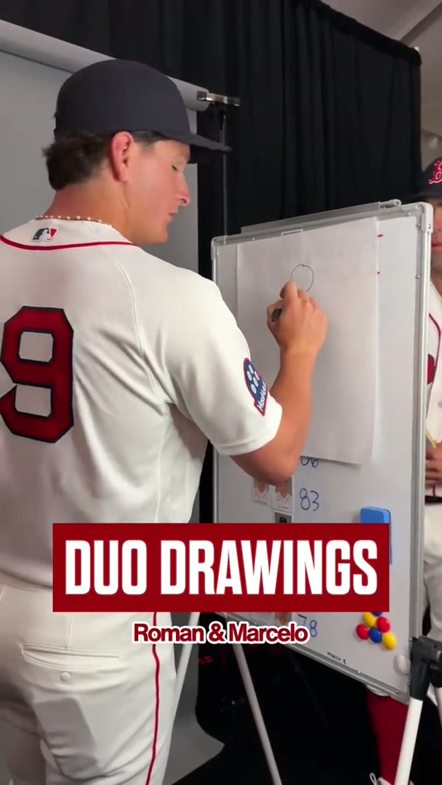 “It’s pretty similar”😭 #redsox #drawing #challenge #duo #mlb