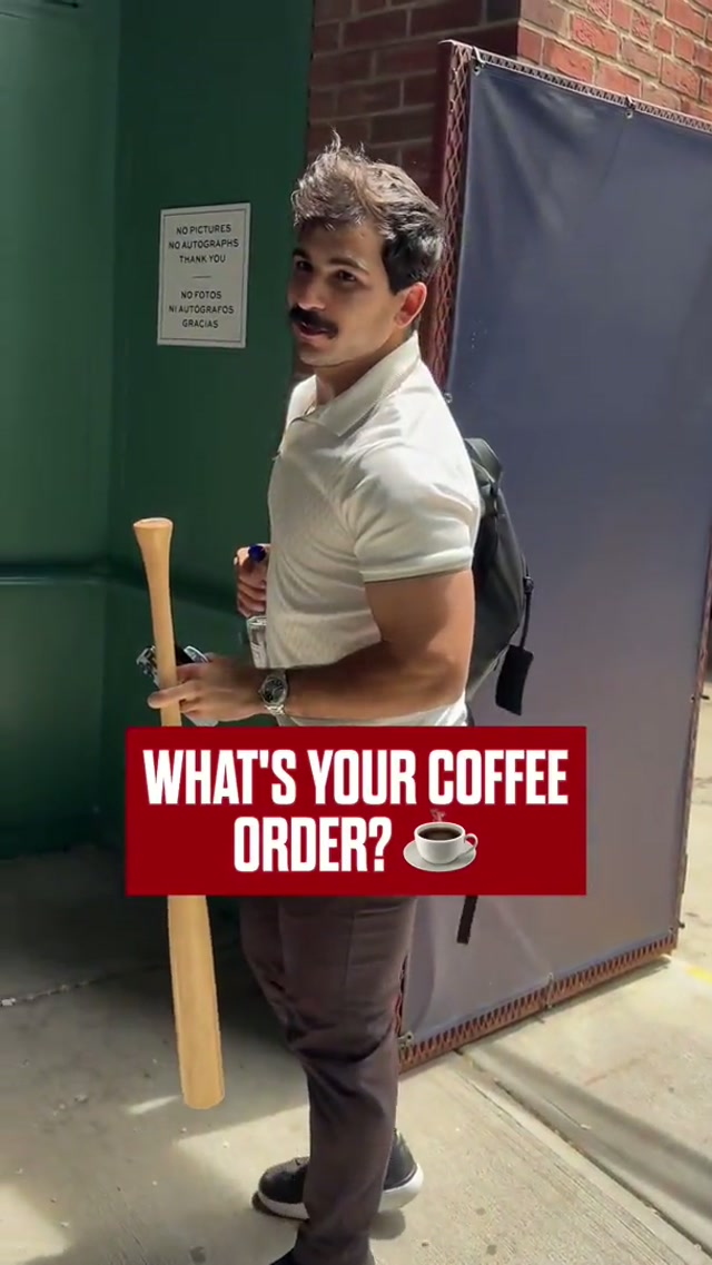 What goes best with coffee? Another cup of coffee ☕️ #mlb #redsox #qotd #coffe #latte 