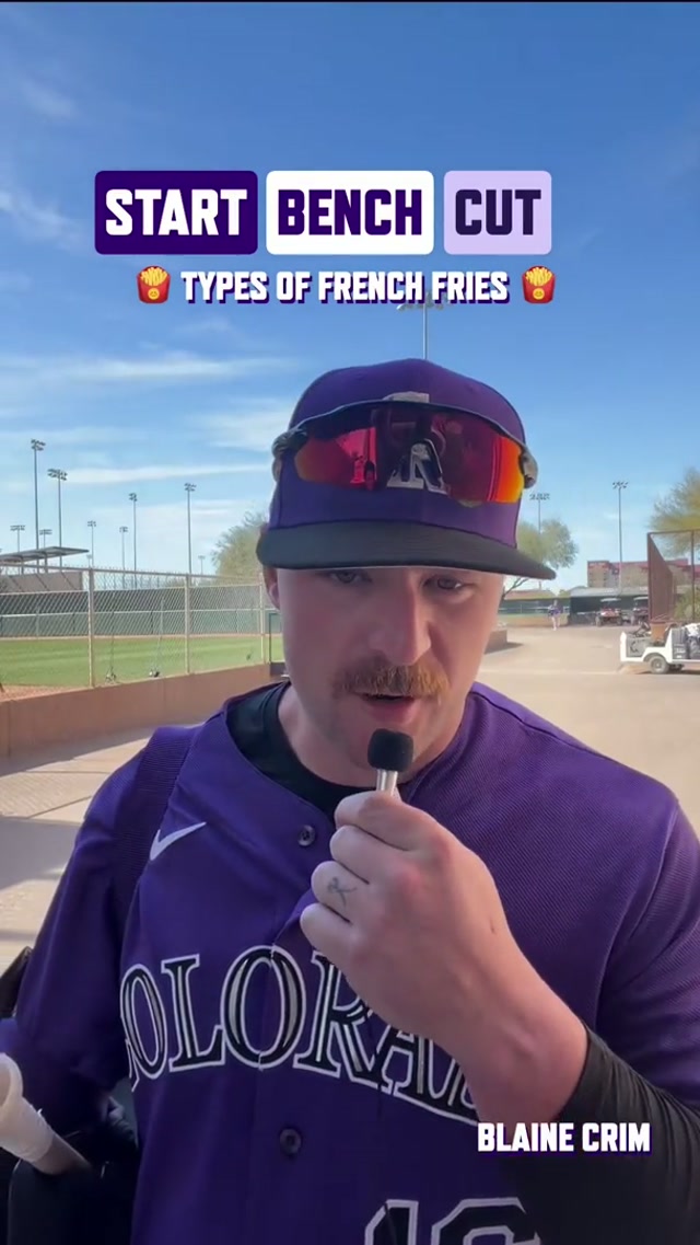 Some tough decisions were made… #rockies #mlb #frenchfries 