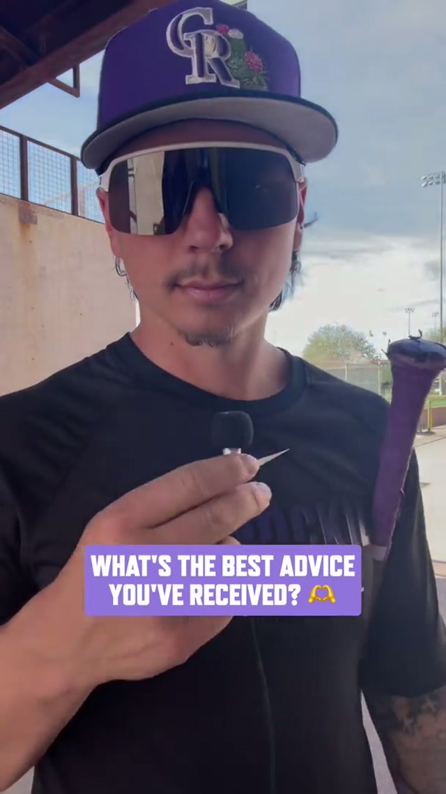 Some Sunday positivity for your feed 🥰 #mlb #advice #rockies 