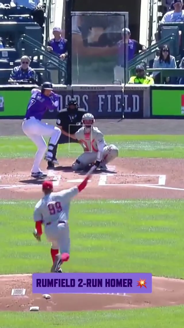 Go TJ, that’s our TJ 👏 #rockies #mlb #homerun 