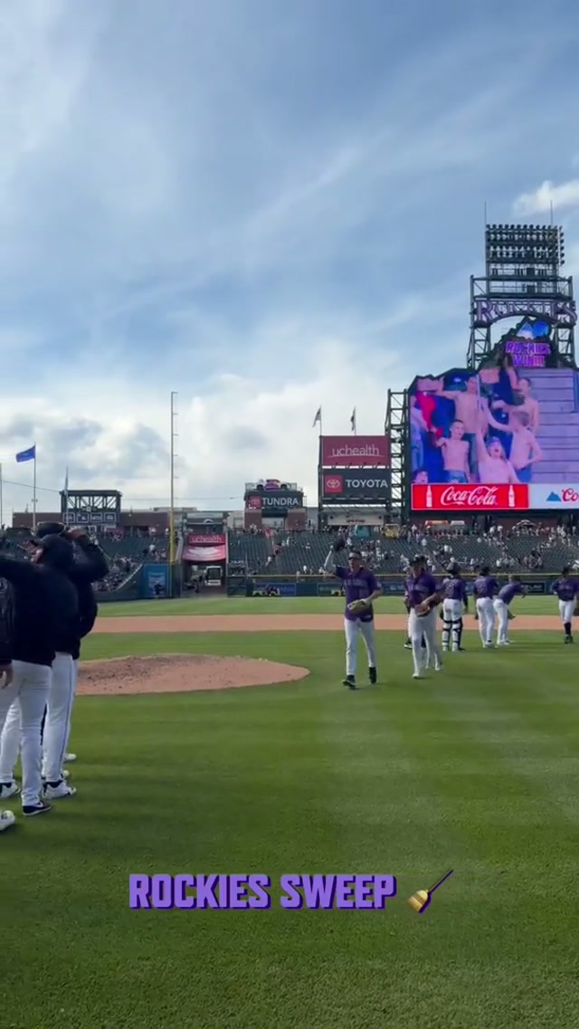 🧹🧹🧹 #Sweep #Rockies #Baseball 