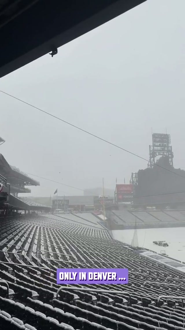 And they said it couldn’t be done 😆 #Denver #Rockies #weather 