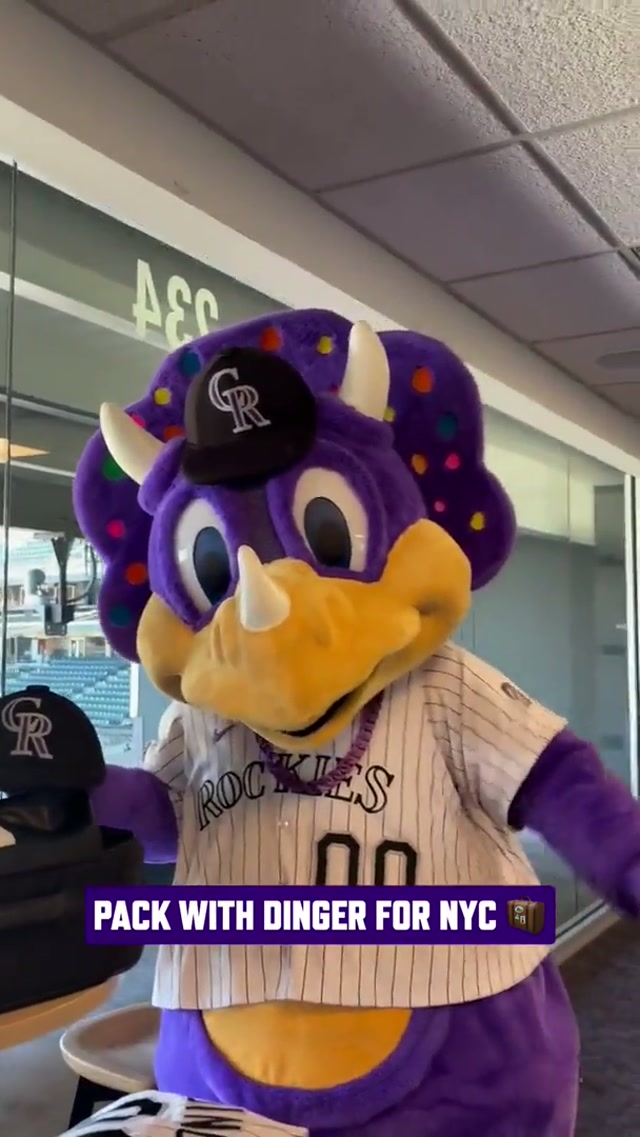 Hey @New York Mets, let Mrs. Met know Dinger is looking for her this weekend 👀 #mrsmet #Dinger #rockies 