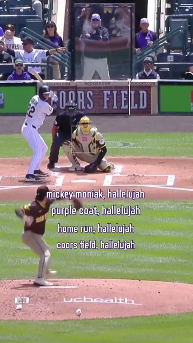 We miss Bieberchella, but at least Mickey is still hitting homers #bieberchella #rockies #hallelujah 