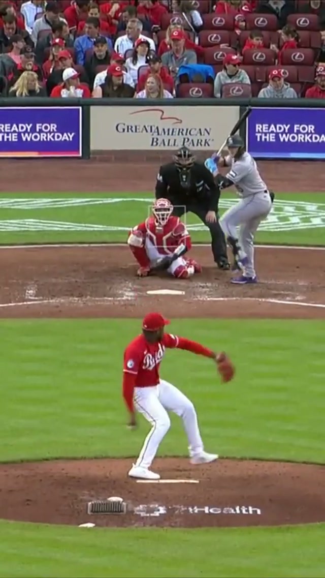 Troy on purple coat duty 🤣 #rockies #mlb #homerun 