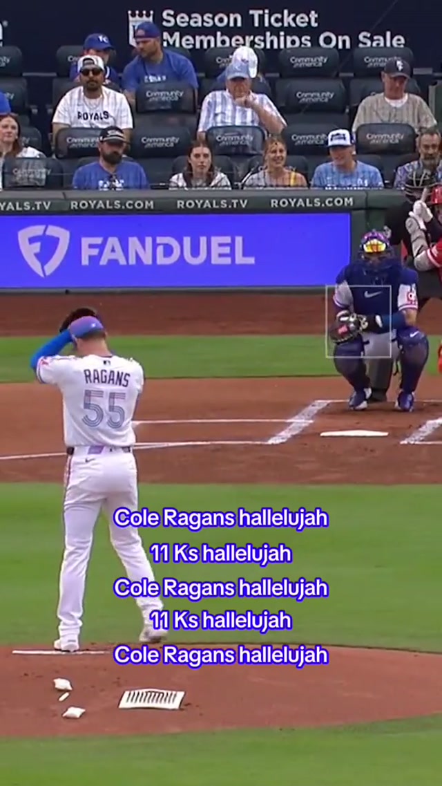 (Due to copyright reasons pretend the song is playing) #kcroyals #hallelujah #strikeout #baseball 