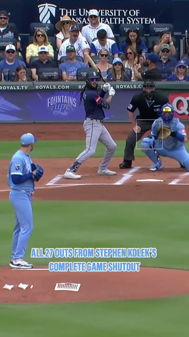 All 27 outs from Stephen Kolek’s complete game shutout. 👏 #kcroyals #completegame #baseball #MLB 