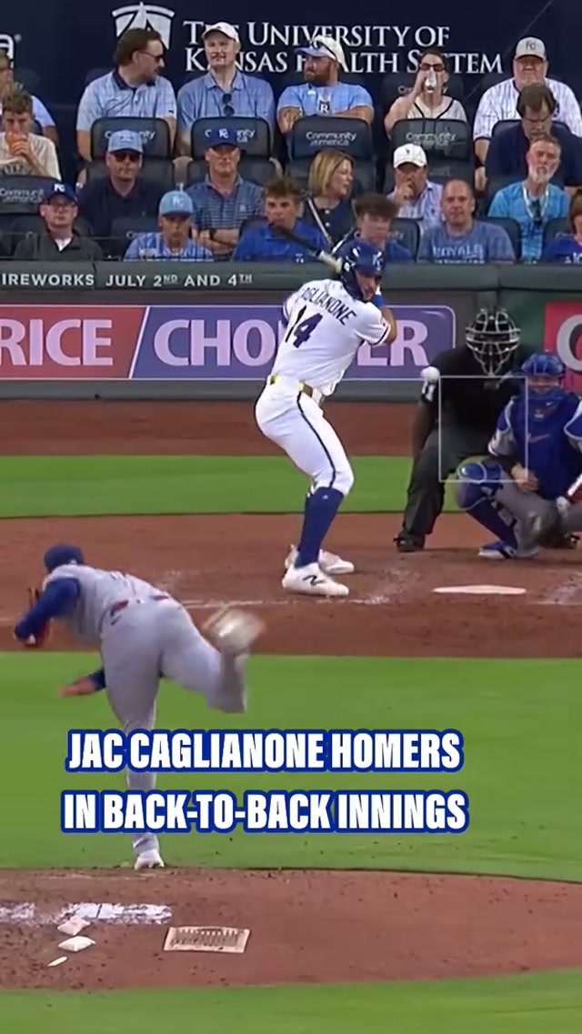 In the mood for espresso shots. 🙂‍↕️☕️ #kcroyals #jaccaglianone #homerun #MLB 