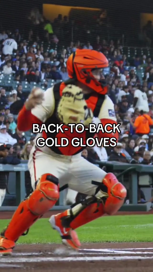 Patrick Bailey becomes the first catcher in Giants franchise history to win multiple Gold Glove Awards with the club 🤩 #MLB #Baseball #Catcher #Defense 