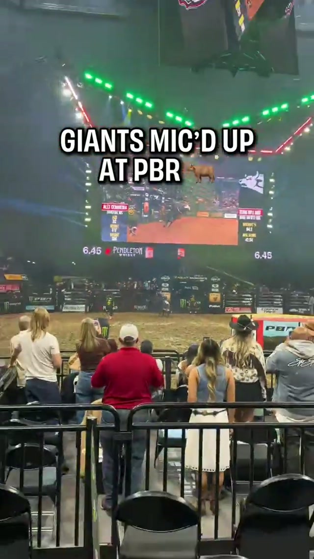Major League Baseball meets Professional Bull Riding ⚾️🐂 #MLB #PBR #MicdUp 