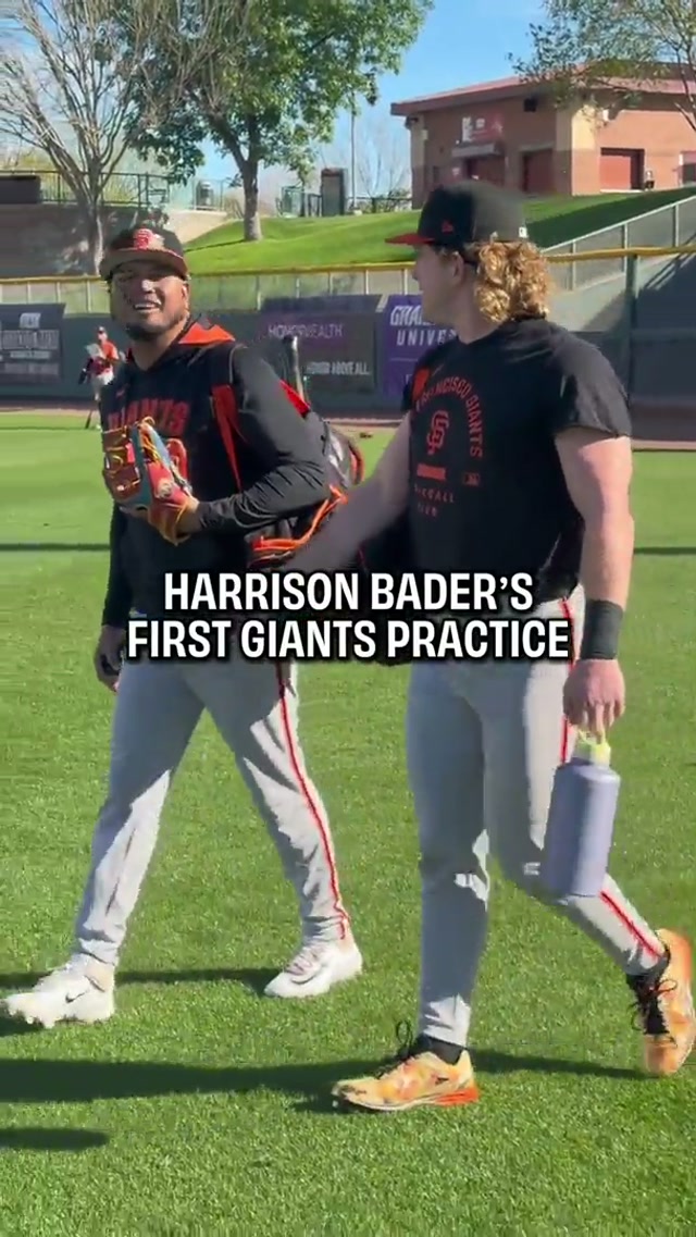 Let the Harrison Bader content begin 🙂‍↕️ #MLB #Baseball #SpringTraining #Practice 