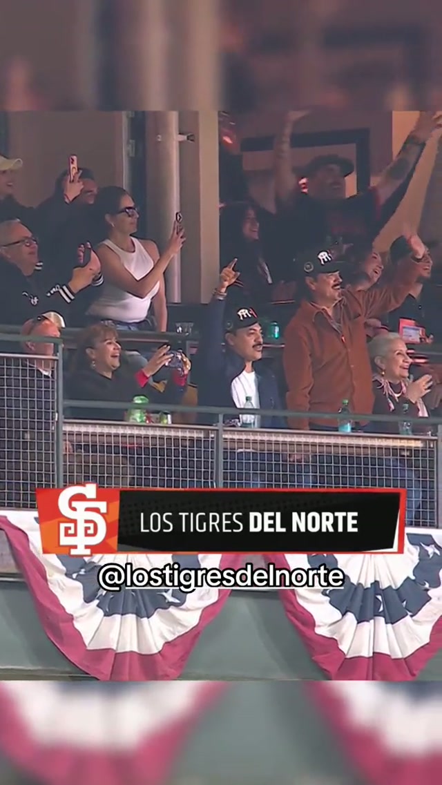 Thanks for stopping by, @lostigresdelnorte 👋 #MLB #OraclePark #Norteño #Music 