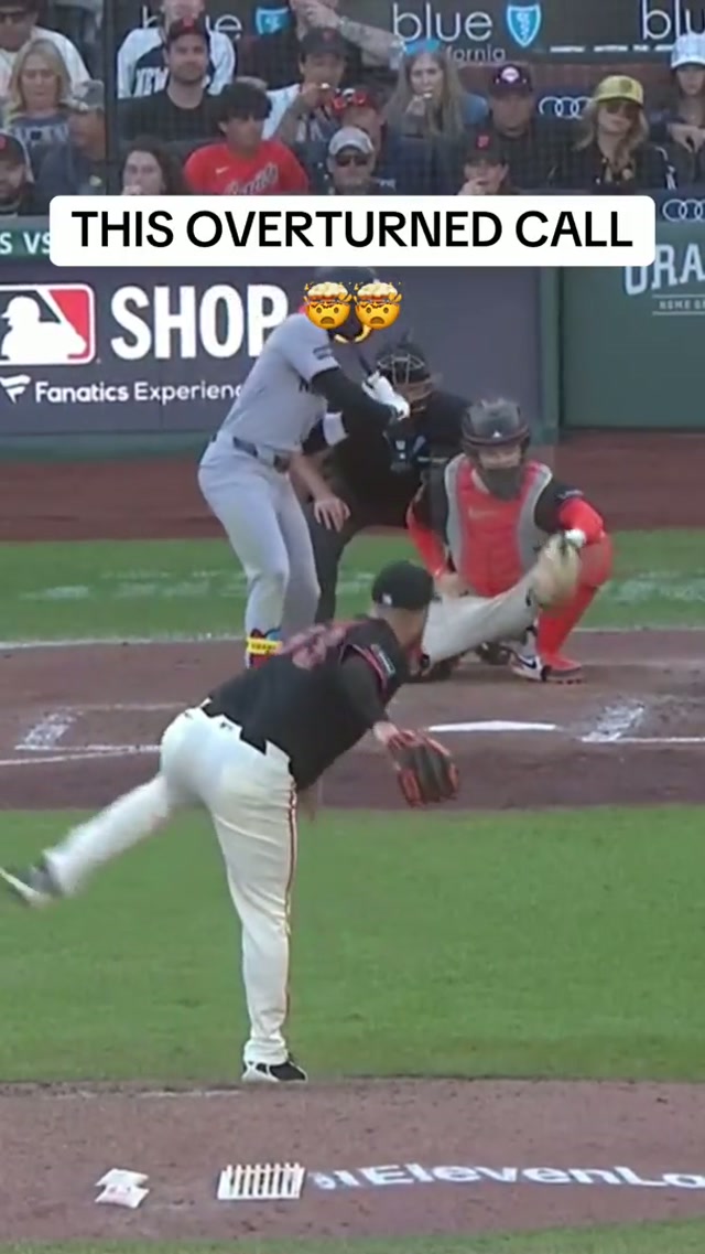 Jazz Chisholm Jr. could not believe this overturned call after Patrick Bailey challenged it 😮 #MLB #Baseball #ABS 