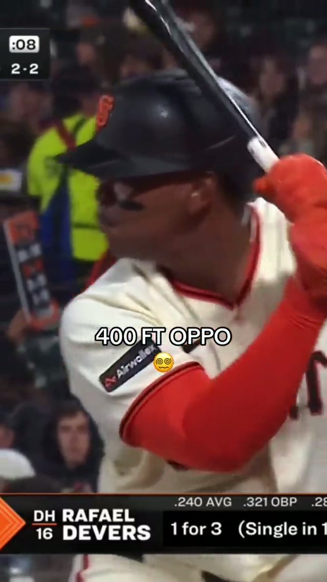 That #RafaelDevers power looks so effortless 😳 #MLB #Baseball #SanFrancisco 