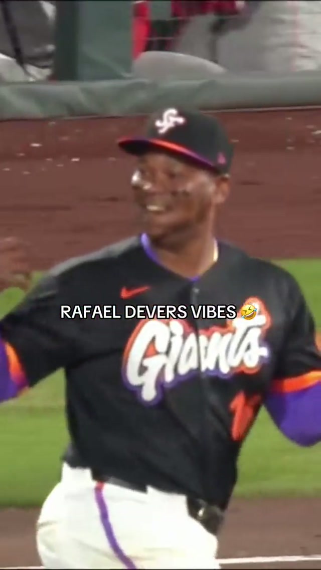 Baseball is fun, and #RafaelDevers loves playing baseball and having fun ☺️ #MLB #Baseball #Humor 