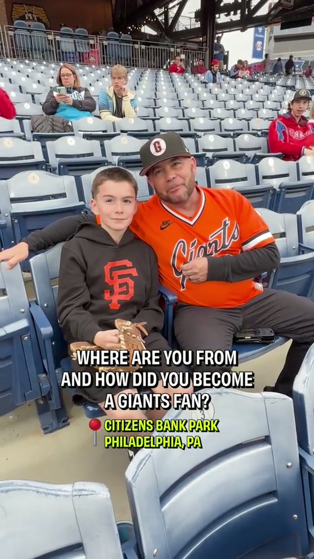 #SFGiants came from near and far to see them take on the Phillies 🧡🖤 #MLB #Baseball