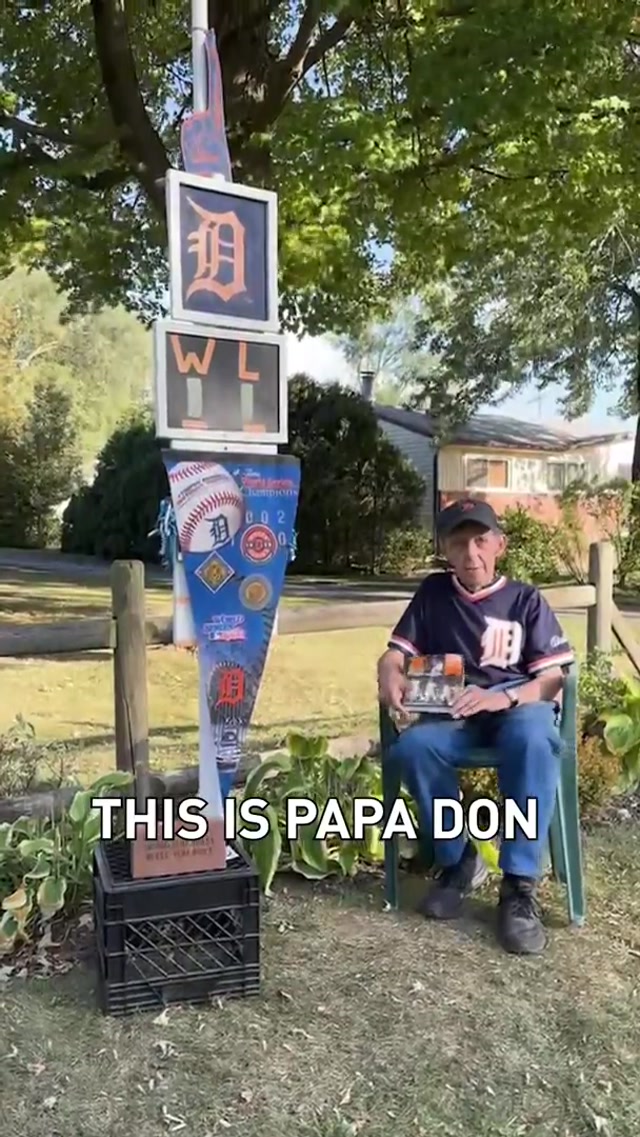 protect Papa Don at all costs 🥹

#MLB #PapaDon #Tigers 