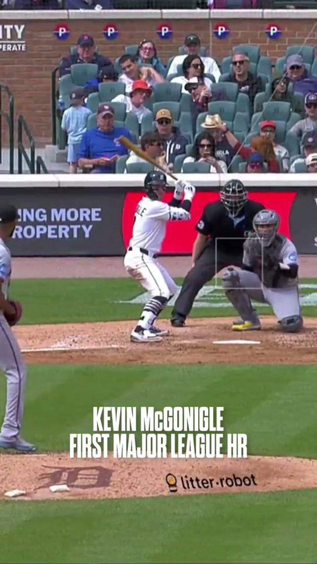 WAY BACK AND McGONEEEEE 🤯 

#MLB #Tigers #KevinMcGonigle 