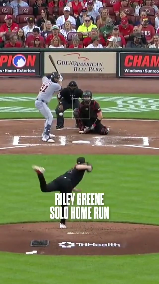 riley wasted no time 😮‍💨

#MLB #Tigers #RileyGreene 