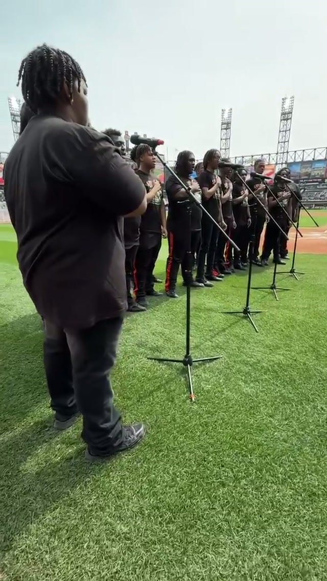 America's Got Talent fourth-place finishers, Leo High School Boys Choir, with today's National Anthem! 👏 #anthem #AGT #choir