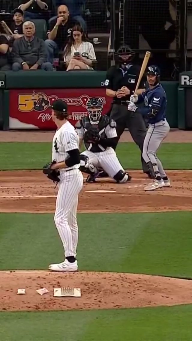HE GONE! Noah Schultz notches his first @mlb strikeout ✅