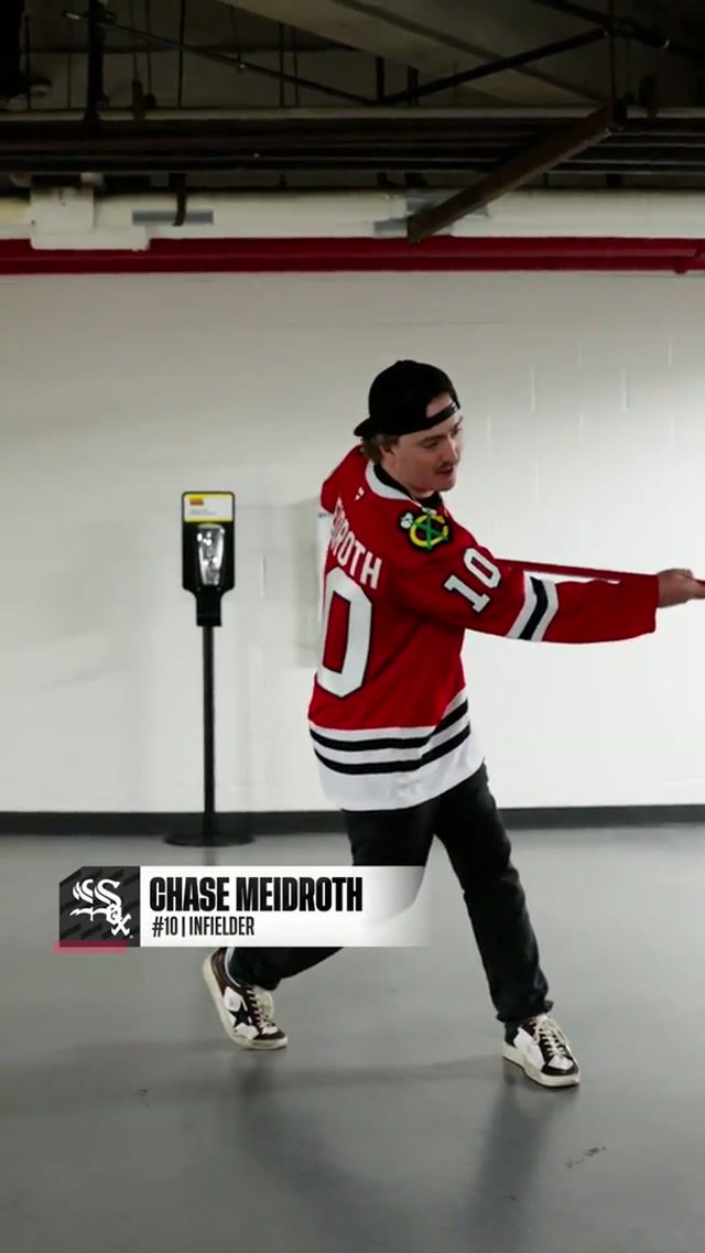 Chase Meidroth from center ice... does he make it?! 🏒🚨 #bts #hockeytiktoks #series