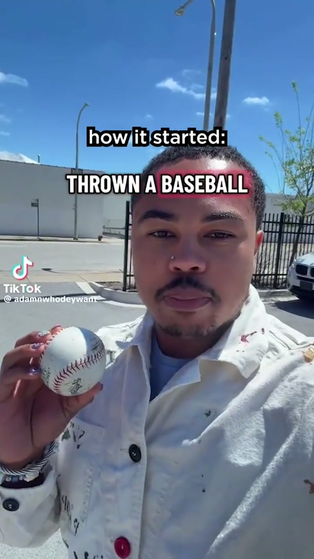 @Adamn WhoDeyWant put some heat on it ⛽️🔥 #firstpitch #mlb #baseball 