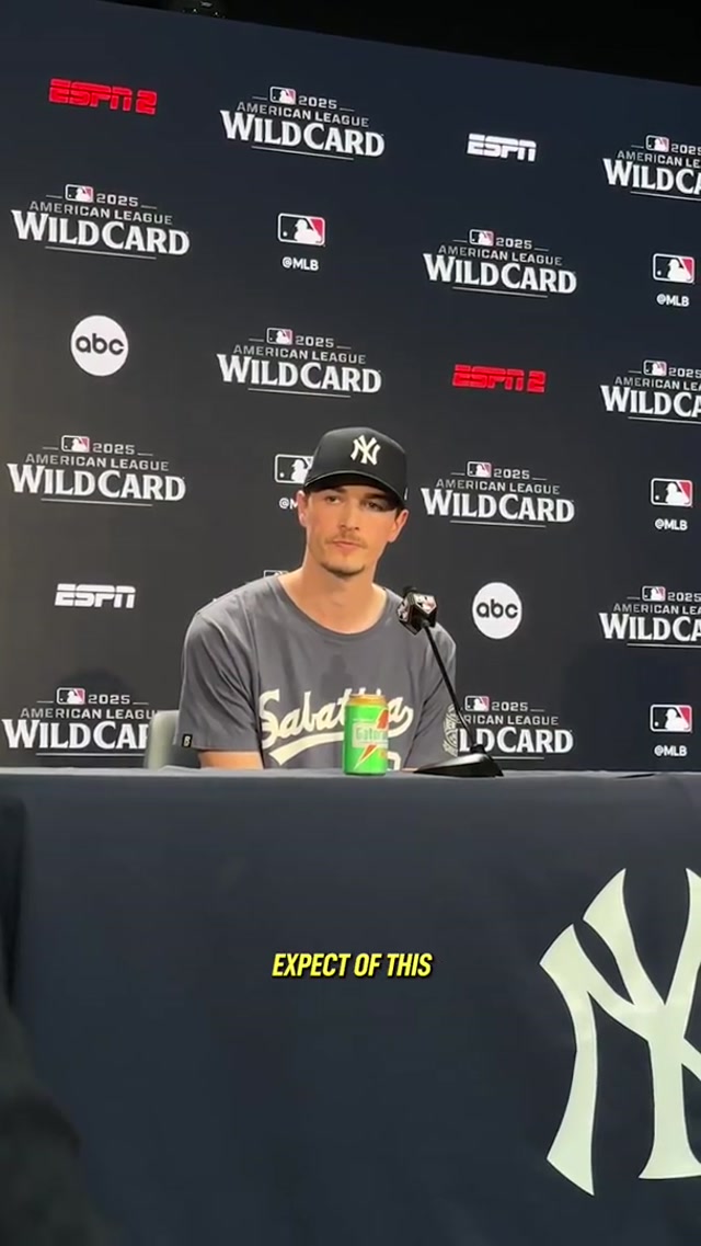 "Expecting it to be electric” ⚡️ 😤 #yankees #mlb #baseball #maxfried #postseason 