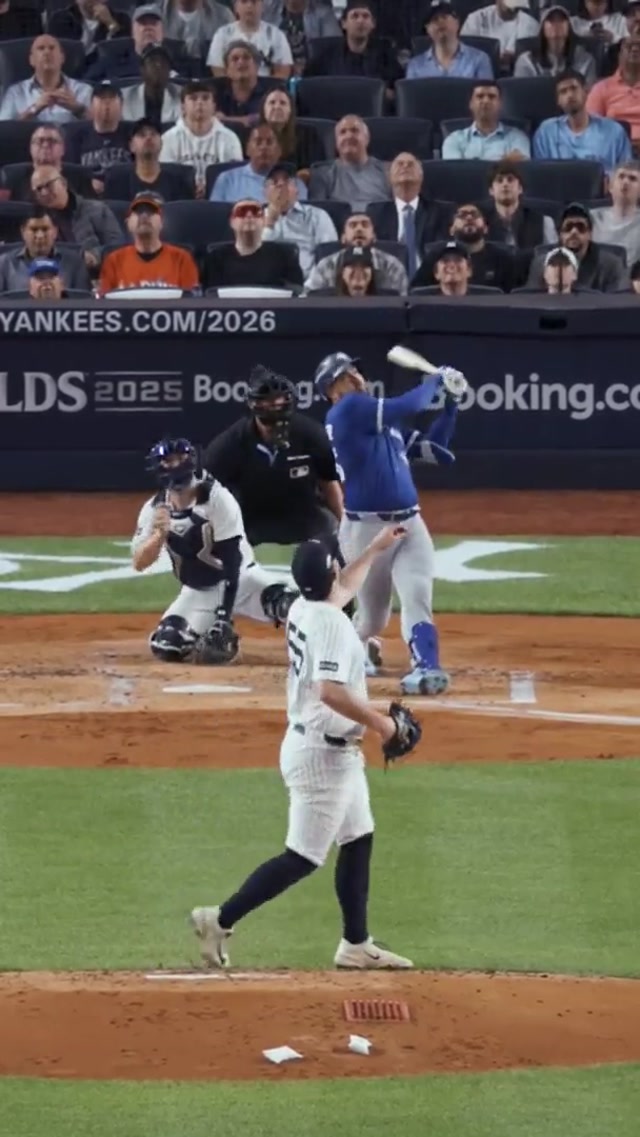 Bad Bunny getting a foul ball at last night’s game 👏 #yankees #mlb #baseball #badbunny #benrice  