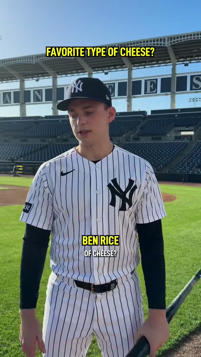 Big pepper jack guys 🧀

#QOTD #yankees #springtraining #cheese 