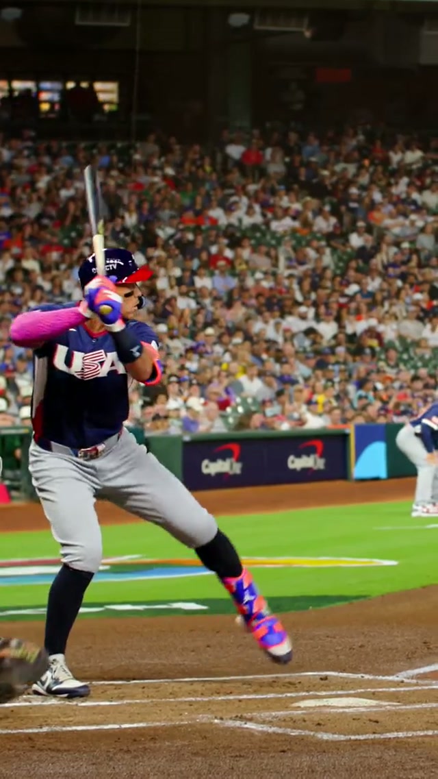 Salute 🫡 #allrise #aaronjudge #worldbaseballclassic #homerun 