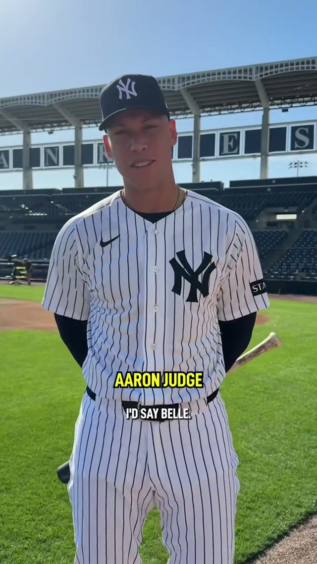 Always asking the hard-hitting questions 😂👸 #yankees #princess #mlb #qotd 